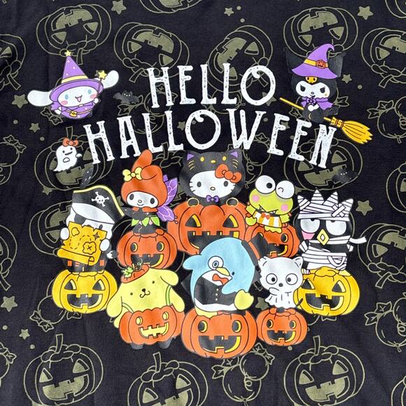Hello Kitty Halloween Sanrio Adult Long Sleeve Crewneck Sweatshirt AOP Unisex - Picture 2 of 5